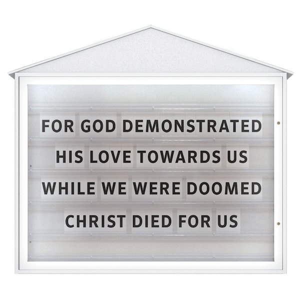 Indoor Enclosed Combo Board, 72"x36", Bronze Frame/Black & Buff